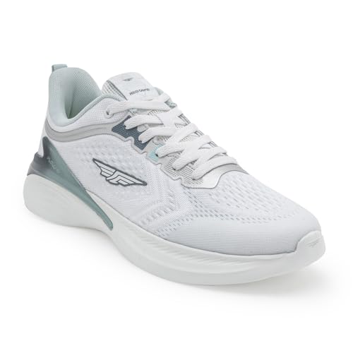 Image of Red Tape Men's Sneakers Blue White Mesh Pu Round Lace-Up All-Day Comfort