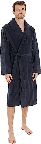 Calvin Klein Robe Peignoirs Homme, Bleu (Blue Shadow), S-M