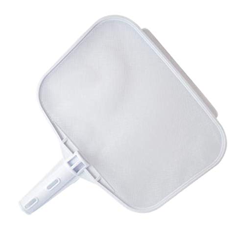 Siqua Recogehojas Plano Piscina con Palomilla. Profesional. Limpia Piscinas. Red Piscina Blanco. Ideal para Piscinas Cover