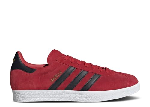 adidas Men's Manchester United X Gazelle Sneaker, Red Black, Size 11.5