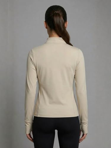Image of PUMP'D Women's Jacket | Slim Fit | Thumb Hole Open Sleeve | With zipper | Perfect for workout