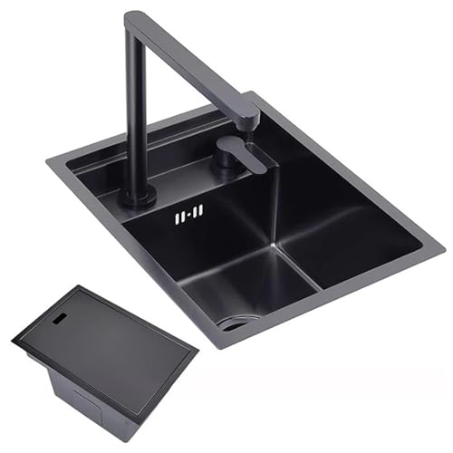 SXSLTSA Minilavavajillas Compacto de Acero Inoxidable con sifón (30 x 45 x 22 cm) Que Ahorra Espacio para cafeterías, restaurantes, Apartamentos y cocinas pequeñas.