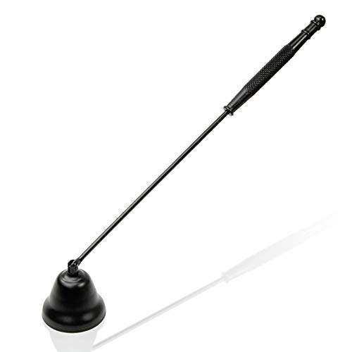 HANGOU Extincteur de Bougie Extincteur de Bougie en Acier Inoxydable Bouchon de Bougie Durable avec Longue Poignée Extincteur de Bougie en Forme de Cloche pour éteindre Les Mèches de Bougie Cover