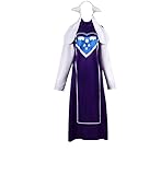 Toriel Mother Goat Costume for Cosplay Women Men Festival Outfit Halloween Christmas Carnival Party Uniform (Female Size, L)
