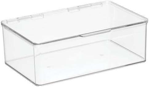 mDesign Plastic Kitchen Pantry and Fridge Storage Organizer Box C...