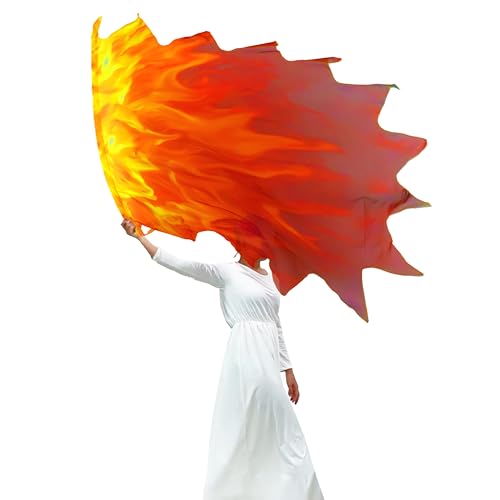 Drapeau prophétique en mousseline Wucheal 133x114cm pour danse du feu