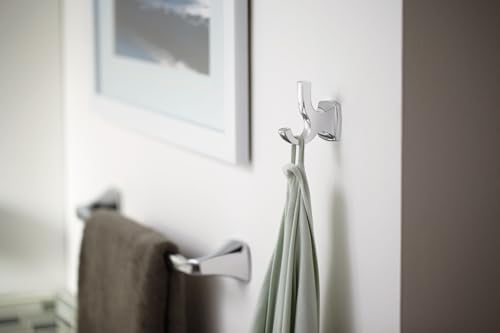 Moen Voss Brushed Nickel 24-Inch Bathroom Towel Bar, Wall Mounted Bath or Hand Hanging Rack, YB5124BN by Moen - Used condition - Image 7