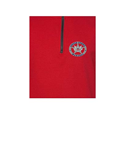 ALLNTRENDS Adult Zip Collar Sweatshirt U.S Marshals Embroidered USA Service Top3