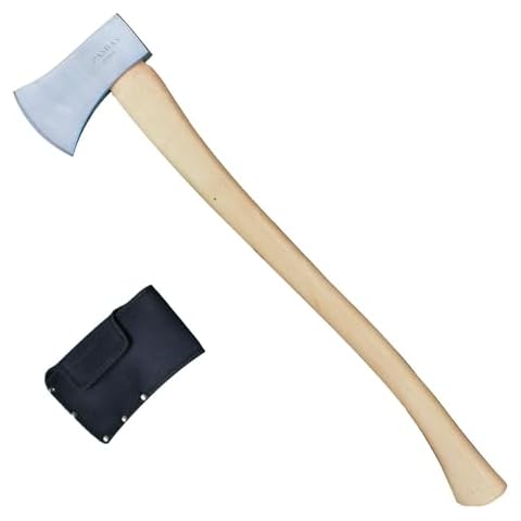 All-Purpose Axe with Hickory Handle,2.25lb Felling Axe,Great for Camping, Survival, Outdoors, Wood Cutting and Splitting Cover