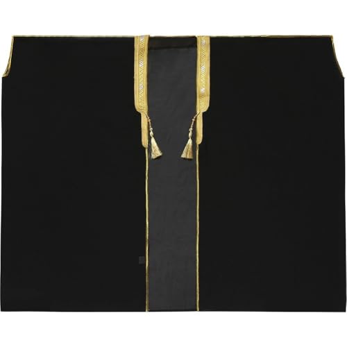 Boy's Open Cardigan Muslim Thobe Muslim Cardigan Dress Long Sleeve Embroidered Robe Islamic Prayer Clothes Ramadan Eid Outfit4