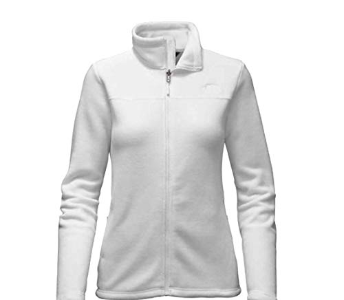 The North Face Women 300 Weighted Full Zip Fleece (Vintage White, X-Large)