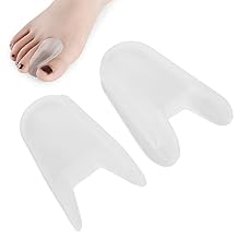 Hallux Valgus Bunion Corrector, Toe Separators Toe Straightener, Silicone Toe Separator Toe Spacers Bunion Corrector Bunion Relief Sleeve for Correct Crooked Toes Foot Care L