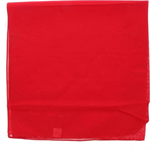 Motique Accessories Extra Large Solid Bandana 27x27 Inch - Red