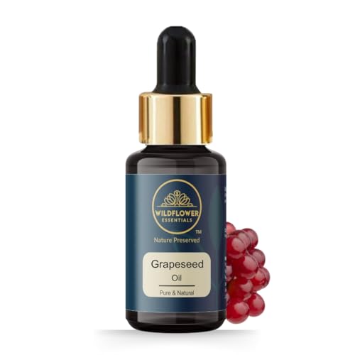 Image of 100% Pure & Natural Grapeseed Oil Cold Pressed For Face Skin Hair Body Anti Ageing Lightweight Undiluted Carrier Oil 30ml