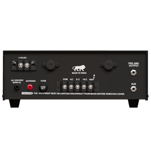 Image of DaBeatz 65W PA Mixer Amplifier Bluetooth USB TF FM 3 Mic Inputs Bass Treble 100V Line 4Ω 8Ω 16Ω Speaker Output Power Amplifier for DJ Karaoke Home Temple School Office