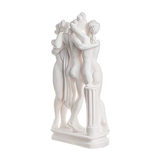 Estatua clásica de 9.84 in conyesas griegas 3 gracias miniatura 6
