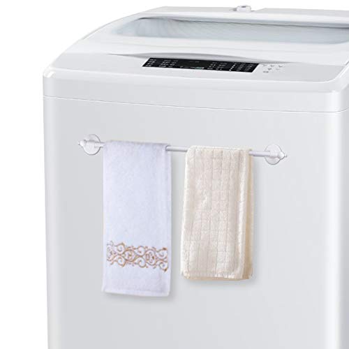 Magnetic Curtain Rod 5/8" Multi-Use Versatile Adjustable Appliance Magnetic Rod Extends From 16 Inch To 28 Inch Magnetic Cafe Curtain Rod, White, 2 Pack #TOP5