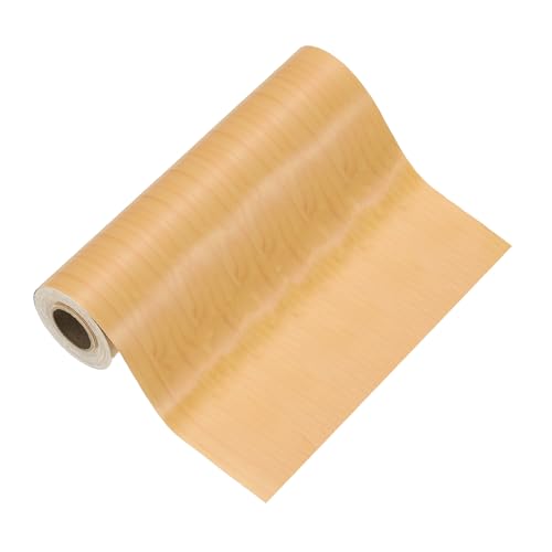 Image of PATIKIL Wood Grain Tape 12 inch x 32 ft, Self-Adhesive Wood Texture Repair Tape Realistic Wooden Effect Patch for Furniture Cabinets Floor Walls, Cherry
