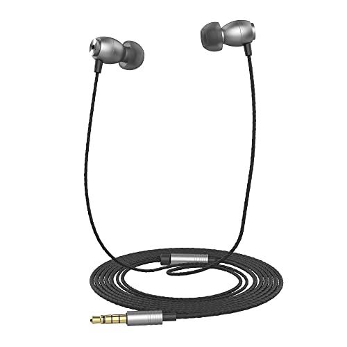 Betron GLD100 Earphones Wired Headphones in Ear Design Noise Isolating Earbuds High Res Bass 3.5mm Jack Tangle-Free Cable Water-Resistant