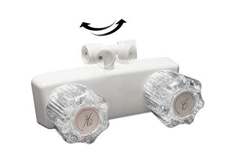 Dura Faucet DF-SA170-WT RV Exterior Shower Box Kit with Lock (White)