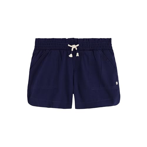 Image of Roxy Girls' Soleil Elastic Waist Shorts, Drawstring Closure, Soft & Comfortable Fit