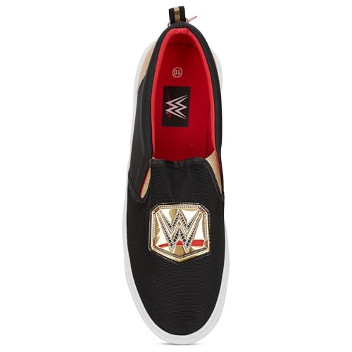 WWE Mens Championship Belt Shoes - John Cena, Roman Reigns, Seth Rollins World Wrestling Champion Belt Slip On Sneakers3
