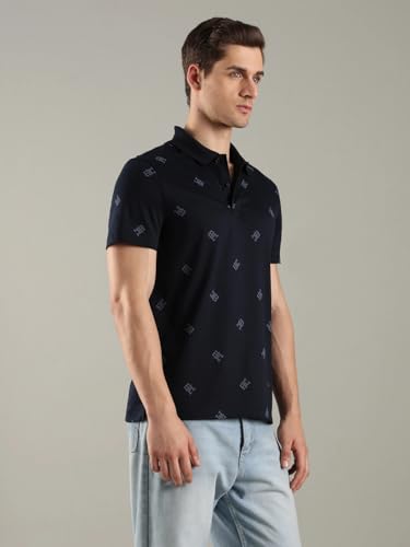 Image of Logo Regular Fit Cotton Polo T-Shirt