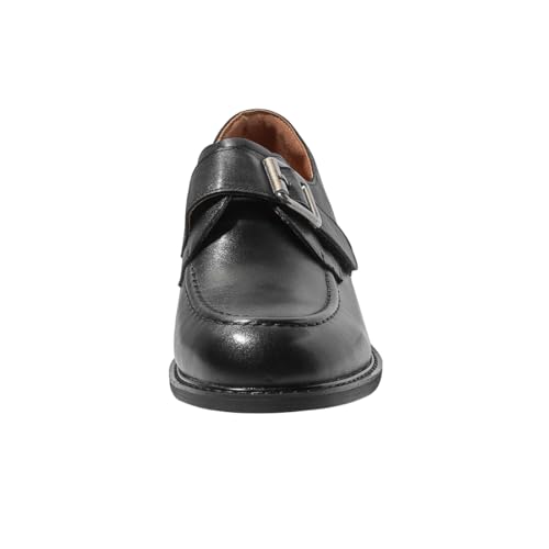 Image of ONEENO Women's Flat Leather Buckle Loafer