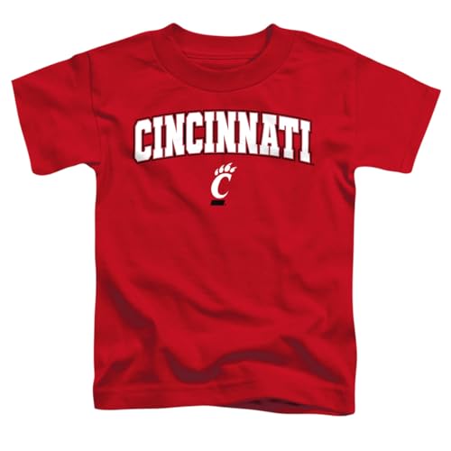 LOGOVISION University of Cincinnati Arch Logo Kids T Shirt (3) for Toddler Boys and Girls, Red