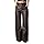Calça Feminina Pantalona de Couro Legítimo Cintura Alta Paola – Igne Bull | Alfaiataria Premium (BR, Numérico, 42, Regular, Regular, Café)