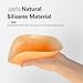 Majurphy Silicone Butt Pads for Flat Butt -Adhesive Reusable Non-Slip Buttock Hip Padding for Flat Buttocks| Skin Tone | 1 Pair, Size L