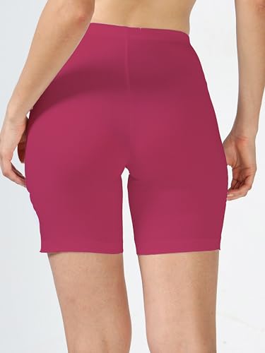 Image of Lavos Women Under Dress Sports Cycling Shorts, Bamboo Cotton Activewear Yoga Gym Workout Anti-Bacterial Uniform, Elastic Mid Waist Shorties Tights for Womens and Young Ladies