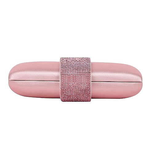 Image of Satin Rhinestones Evening Bags Party Bridal Clutch Purse For Women Prom Clutch