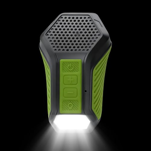 Celuicion Altavoz inalámbrico con clip, dispositivo para música con luz LED | Altavoz de bolsillo para exteriores – Para entusiastas de la fitness, viajeros, correr, gimnasio, senderismo, ciclismo