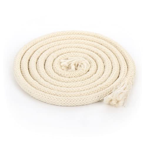 NKlaus 1m Mèche de Torche 6mm Mèche en Coton Torche de Jardin Torche en Bambou Mèche de Rechange Mèche Ronde pour Lampe 1275
