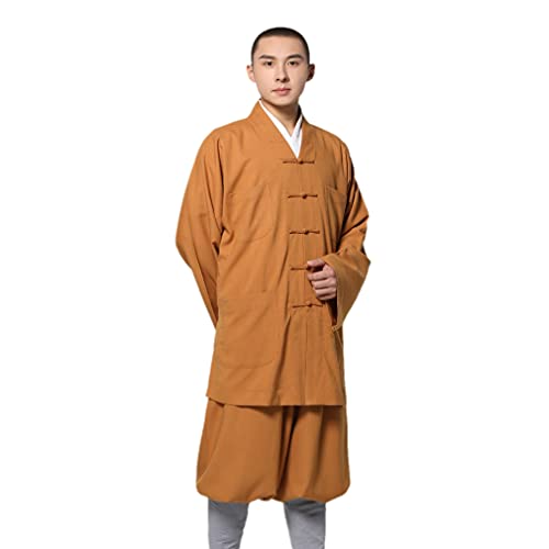 QIEZI Summer Men Traditional Monk Suit