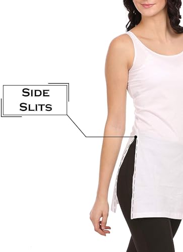 Image of ICEDIVE Women's Cotton Stretch Camisole | Fabulous Inners | Soft,Lightweight & Breathable Fabric |Ideal,Layering, Sleepwear & Lounge Use in,