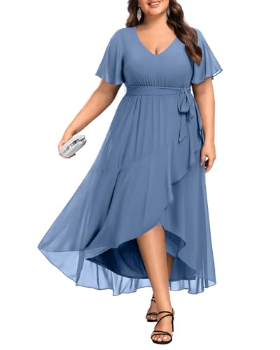 10 Best Mother of Groom Dresses That Shine at the Big Event 6 Womens Plus Size High Low Chiffon Dress