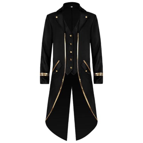 Chaqueta victoriana de sastrería vintage con acabados medievales para coleccionistas
