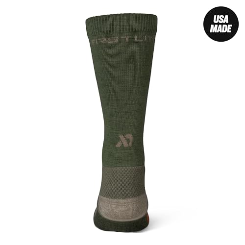 First Lite Early Season Lightweight Merino Wool Crew Socks - Moisture Wicking Boot Socks for Hot Weather Hunting, Made in USA2