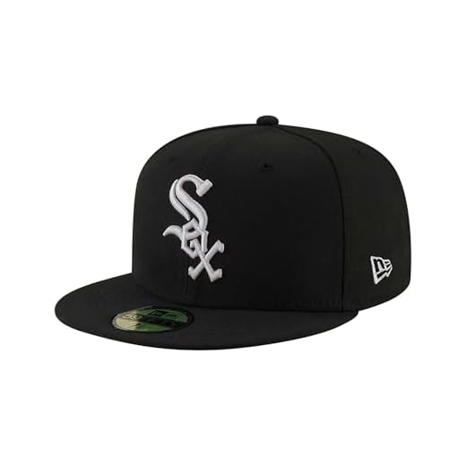 New Era Chicago White Sox Black Base 59Fifty Basecap - 7 5/8-61cm (XL)