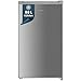 homeX Kühlschrank ohne Gefrierfach, Vollraumkühlschrank klein - 88L Nutzinhalt, freistehend und kompakt, Tischkühlschrank leise 39 dB, Fridge mit LED-Innenbeleuchtung und Temperaturregelung, silber