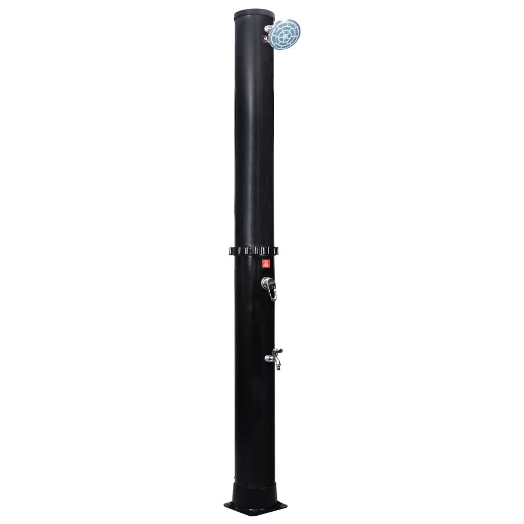 Douche Solaire de Jardin, Piscine, Douche Solaire D'extérieur avec Pomme de Douche, 40 L, Température jusqu'à 60℃ (Noir)