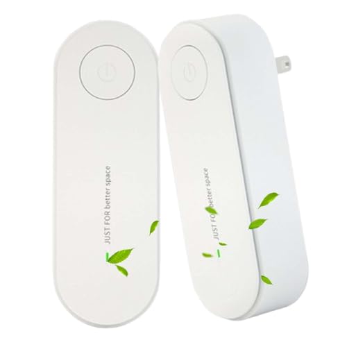 Ionic Air Purifier Plug in Uk(with UK Plug), 2026 New Upgrades Ionic Air Purifiers, Filter-Free Purifier, Whisper Quiet (White)