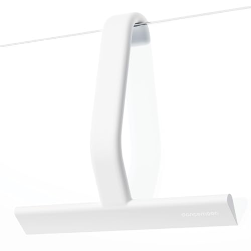 dancemoon JustHang 水切りワイパー 風呂 一体成型シリコン・ビルトインフックでスマート収納・サッと水切り 25cm ホワイト