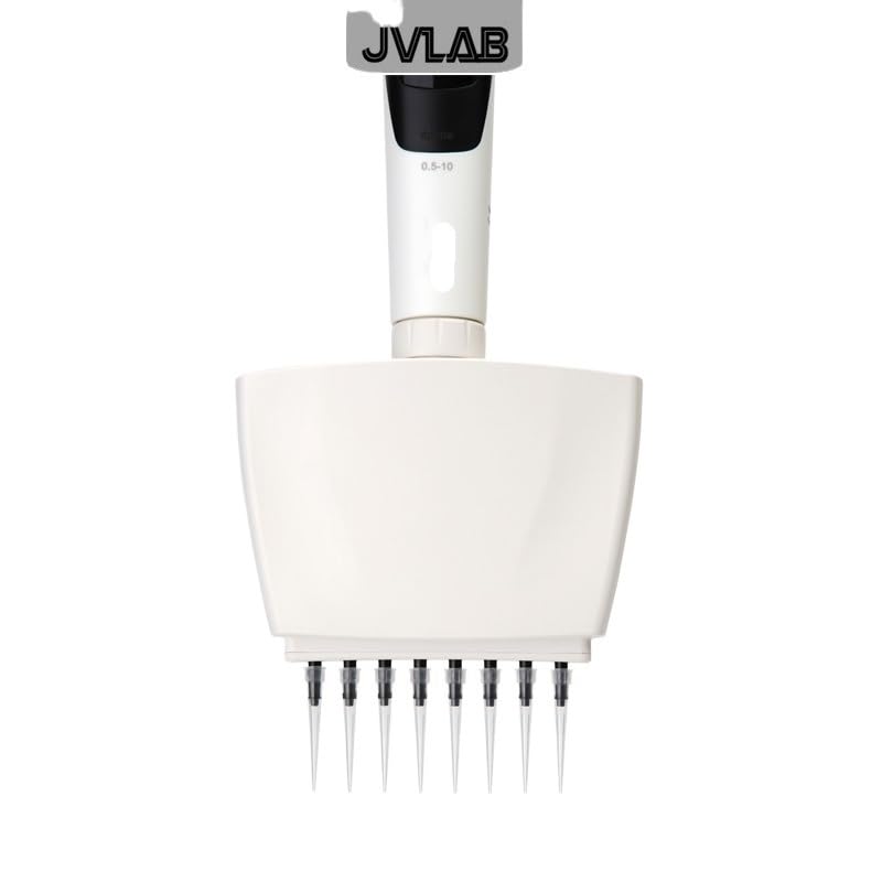 NURII Multifunktionale 8-Kanal-Elektropipette, elektrisch betriebene Pipettierpipette, 0,5-300ul mit digitaler Steuerung(30-300ul)