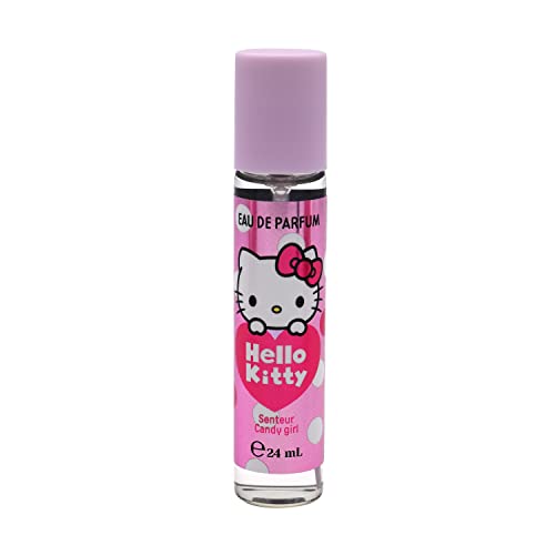 Hello Kitty, Eau de Parfum, Fragancia, Aroma Grosella Cassis, Vaporización, Niño, 24 ml