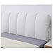 SCAHUN Headboard Cushion Cuscino Matrimoniale Comodino del Cuscino Fodera per Testiera Cuscino Schienale Bifacciale Custodia Morbida Copritestata in Tessuto,White-180×60cm