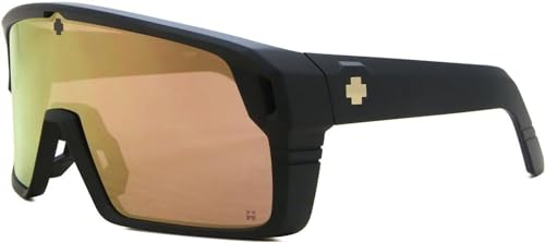 Spy Optics Monolith Sunglasses Club Midnight Matte Black with Happy Gold Spectra Lens
