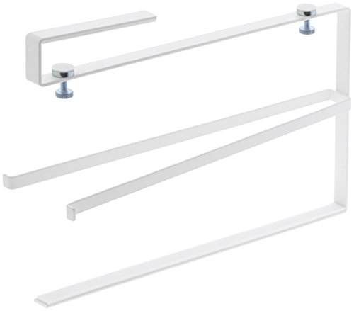 Yamazaki Industrial Kitchen Paper Holder, One-Handed Cut Under Cabinet Kitchen Paper Holder, Plate L 3298